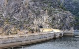 The top of the OShaughnessy Dam in the Hetch Hetchy Valley in Yosemite National Park