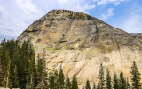 Large granite Dome along the Tioga Road in Yosemite National Park