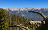 View of the Great Western Divide from the top of Moro Rock in Sequoia National Park