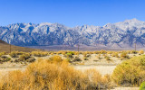 The mountainous Eastern Sierras