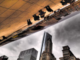 City View from Under Cloud Gate