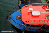 Top View of a Colorful Boat