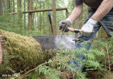 When sawing low