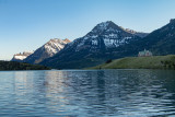 Sunset Waterton Lake and Prince of Wales Hotel