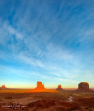 Monument Valley Moonrise Cloudscape
