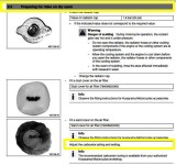 Air Filter Sand Cover and Jetting Warning