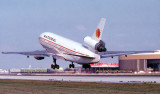 May 1979 - National Airlines DC10-30 with the National Base and Headquarters in background aviation airline photo