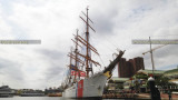 September 2016 - the Coast Guard Cutter EAGLE (WIX-327) docked at Harborplace, downtown Baltimore