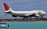 2010 - Japan Air Lines B747-446 JA8901 taxiing out for takeoff on the reef runway at Honolulu International Airport