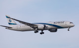 El Als brand new B-787-9 approaching EWR