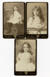 01 2 Pretty Little Girls Sisters Identified 1887 - 3 CDVs Carte de Visite Norwich.jpg