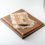 12 2 Vintage 1937 Scrap Books Albums with Stickers Animal Dogs Cats Useless Eustace.jpg