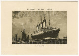 White Star Line RMS Olympic Genuine Abstract of Log Card 1933 with Envelope