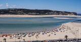 A Lagoa de Óbidos em 2 de agosto de 2017