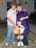 October 2008 - Steve, Kyler and Karen Kramer on Halloween in Colorado Springs