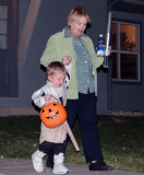 October 2008 - Kyler and Grandma Karen trick or treating on Halloween
