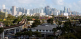 2017 - Downtown Miami and the Brickell area from the top of the University of Miami Hospital parking garage