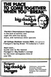 1979 - ad for Spring Break at Flanigans / Big Daddys Lounges