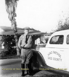 Date TBD - Charles Burton Robbins Sr. and his Dade County Road Patrol car