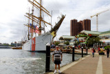 September 2016 - Don Boyd with the U. S. Coast Guard Cutter EAGLE (WIX-327) at Harborplace in Baltimore