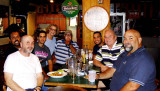 July 2015 - Suresh, Kev Cook, Steven, Barbie, Eddy, Luimer, Don Boyd and Vic Lopez after dinner and beers at Brysons Irish Pub