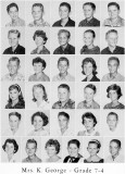 1962 - Grade 7-4 at Palm Springs Junior High - Mrs. George