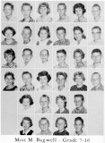 1962 - Grade 7-16 at Palm Springs Junior High - Miss Bagwell