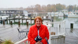 November 2015 - Karen after another delicious dinner at the Kentmorr Restaurant & Crab House on Kent Island