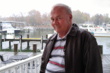 November 2015 - stuffed Don Boyd outside the Kentmorr Restaurant & Crab House after a huge delicious meal