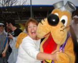 March 2010 - Karen grabbed by Pluto to dance and totally unexpected