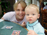 April 2007 - Karen Dawn and Kyler at the Islamorada Fish Company
