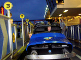 March 2010 - Kyler and Karen having fun on the race cars at Walt Disney World