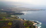 The western coastline of the Big Island south of Kona International Airport (KOA)