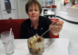 August 2010 - Karen and dessert at Ruby's Diner at the Queen Ka’ahumanu Center in Kahului