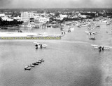 1922 - at least 5 Aeromarine Airways Model 75's moored in Biscayne Bay east of downtown Miami