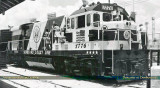 1976 - Seaboard Coast Line showing off their Bicentennial Engine #1776 in Miami 