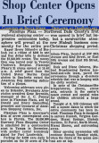 November 1956 - article about the grand opening of the Flamingo Shopping Center in east Hialeah