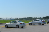 3:18 PM EDT, partial eclipse, 43 minutes after end of total eclipse at randomly chosen parking lot behind Waffle House (1487-c)