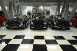 Left to right, 1964 Ferrari 250 GT Lusso, 1967 Ferrari 275 GTB/4, 1969 Ferrari 365 GTC (0873)