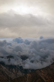 Rain hides the mountains.
