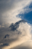 A tantalizing sliver of blue sky.