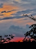 Coucher de soleil aprs une journe orageuse 