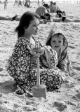 Sur la plage de Vieux-Boucau en 1977