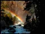 DOUBLE RAINBOW AT YOSEMITE FALLS