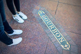 Our feet on Bourbon Street.