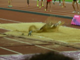 Christian Taylor takes the lead with this triple jump