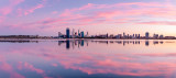 Perth and the Swan River at Sunrise, 31st March 2012