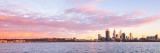 Perth and the Swan River at Sunrise, 18th April 2012