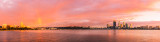 Perth and the Swan River at Sunrise, 15th May 2012