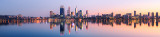 Perth and the Swan River at Sunrise, 21st May 2012